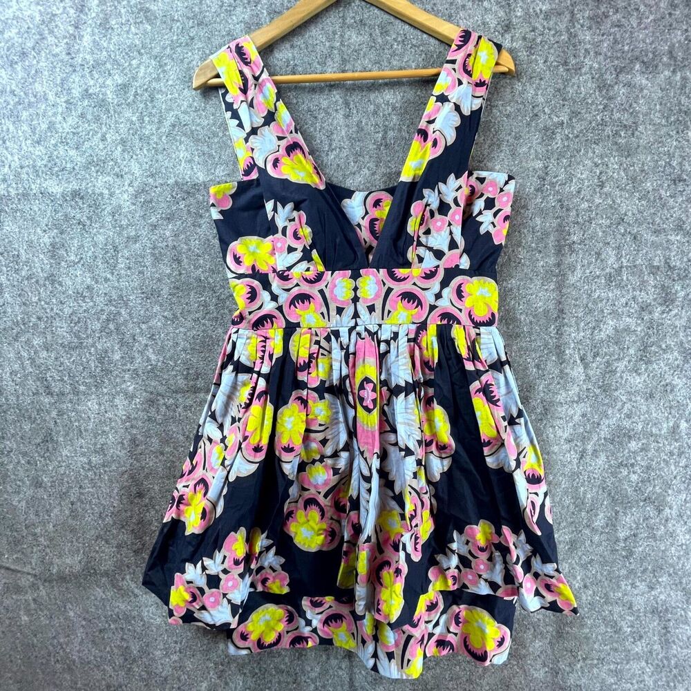 Leifsdottir‎ Anthropologie Dress 8 Layered Bold Colorful Retro Playful Festival